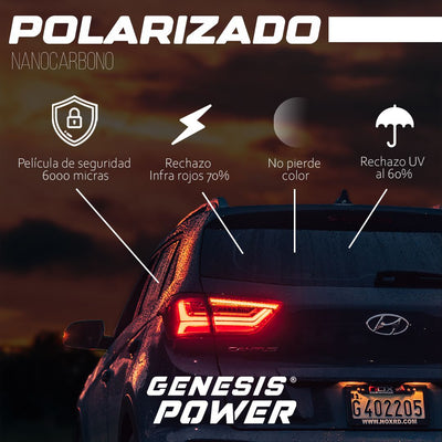 Polarizado nanocarbon con peliculas anti asalto