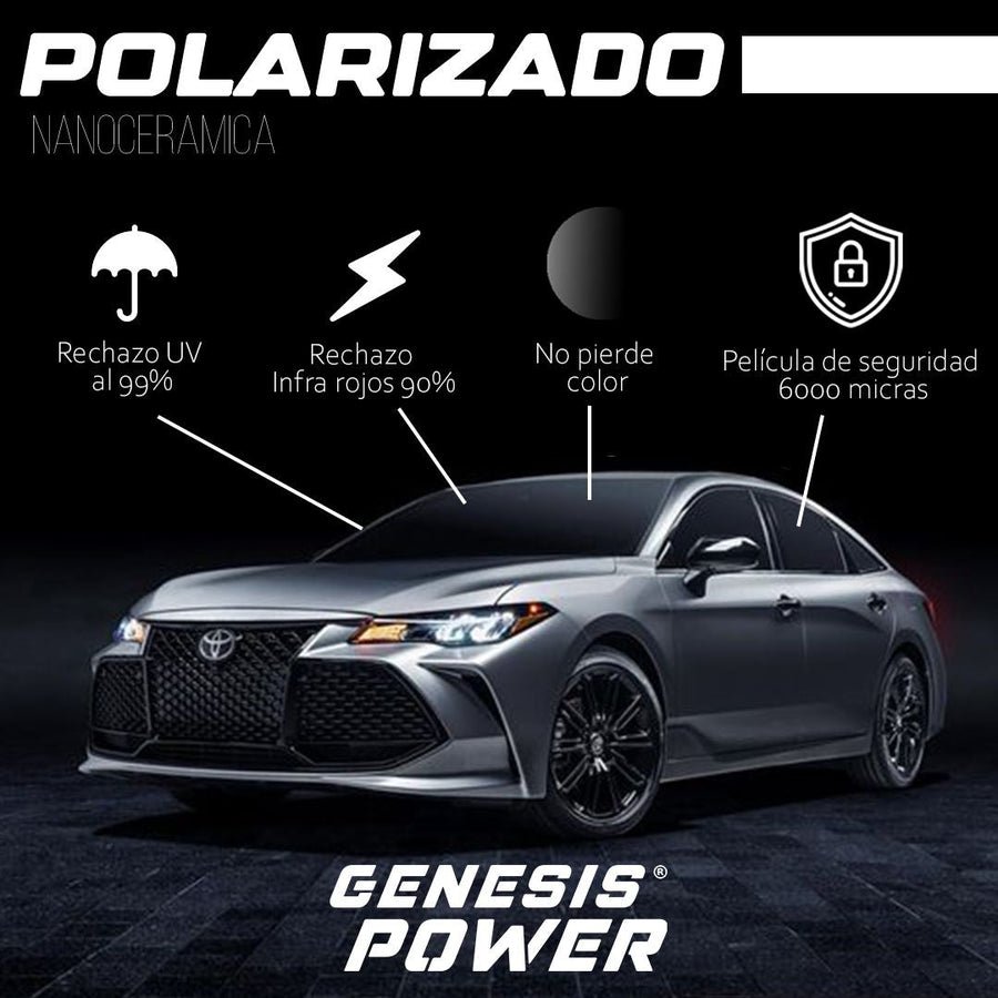 Polarizado nanoceramico con películas de seguridad - 15 años de garantía