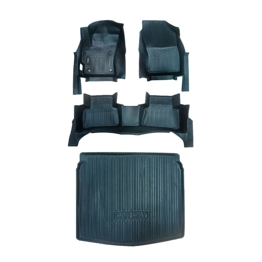 Tapetes termoformados 5D Toyota Corolla Cross Hibrida 2022-2026 Material TPE Premium