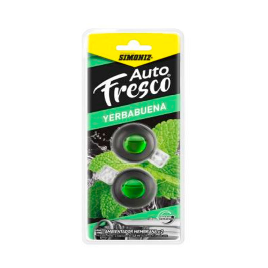Auto fresco 2,5 ml c/u  YERBABUENA