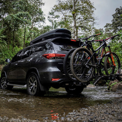 Portabicicleta para carro de plataforma para 2 bicis Genesis Power MAX