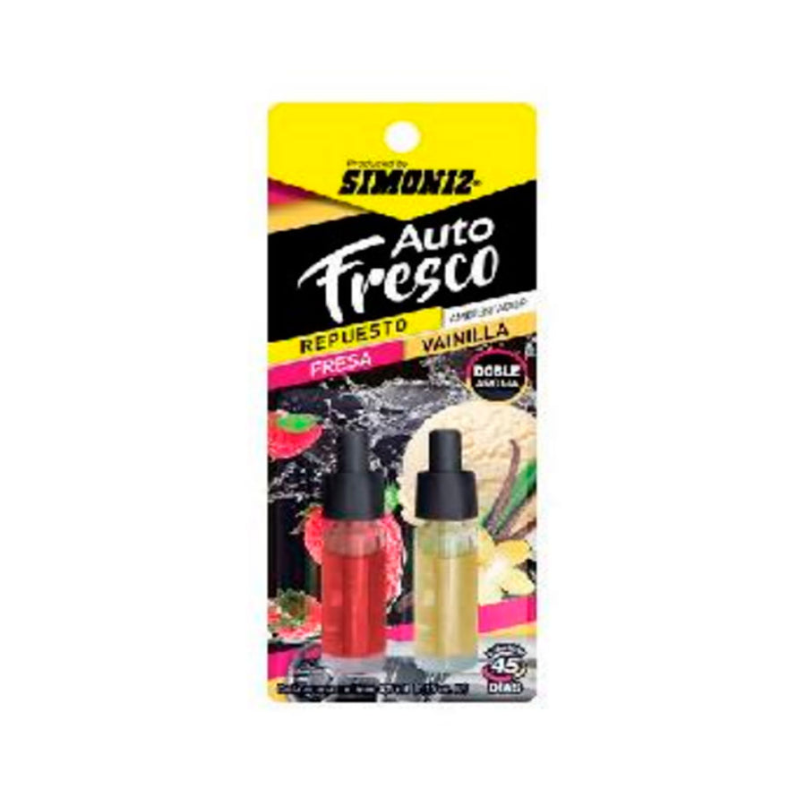 Auto fresco repuesto  4,5ml  FRESA / VAINILLA