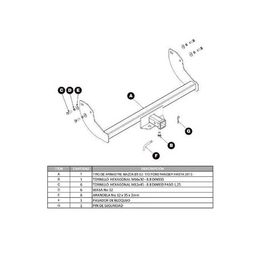 cargo tiros de arrastre