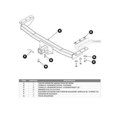 tiros de arrastre easy hitch -Tiro-De-Arrastre-Defénder-Nissan-Frontier-2015-2021-como-se-instala