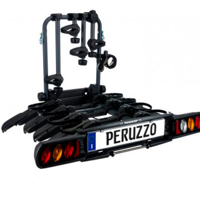 Porta Bicicletas Peruzzo Pennsylvania Negro De Plataforma Para Tiro de Arrastre Sin Luces