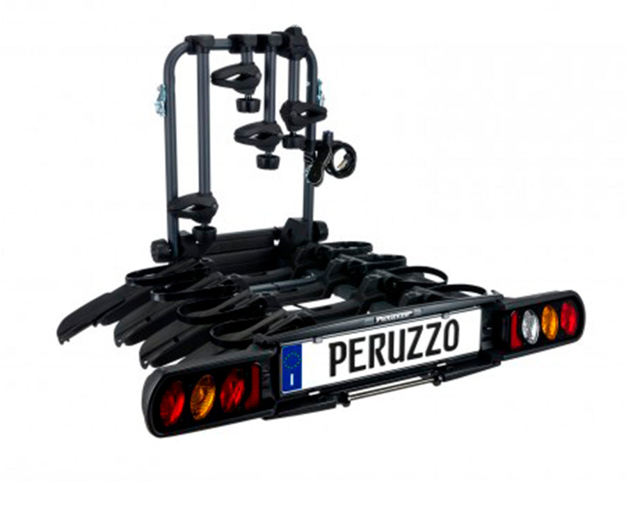 Porta Bicicletas Peruzzo Pennsylvania Negro De Plataforma Para Tiro de Arrastre Sin Luces