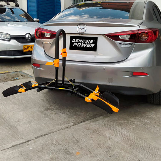 Portabicicletas para carro X2 Bicis Genesis Power AIR tipo en plataforma