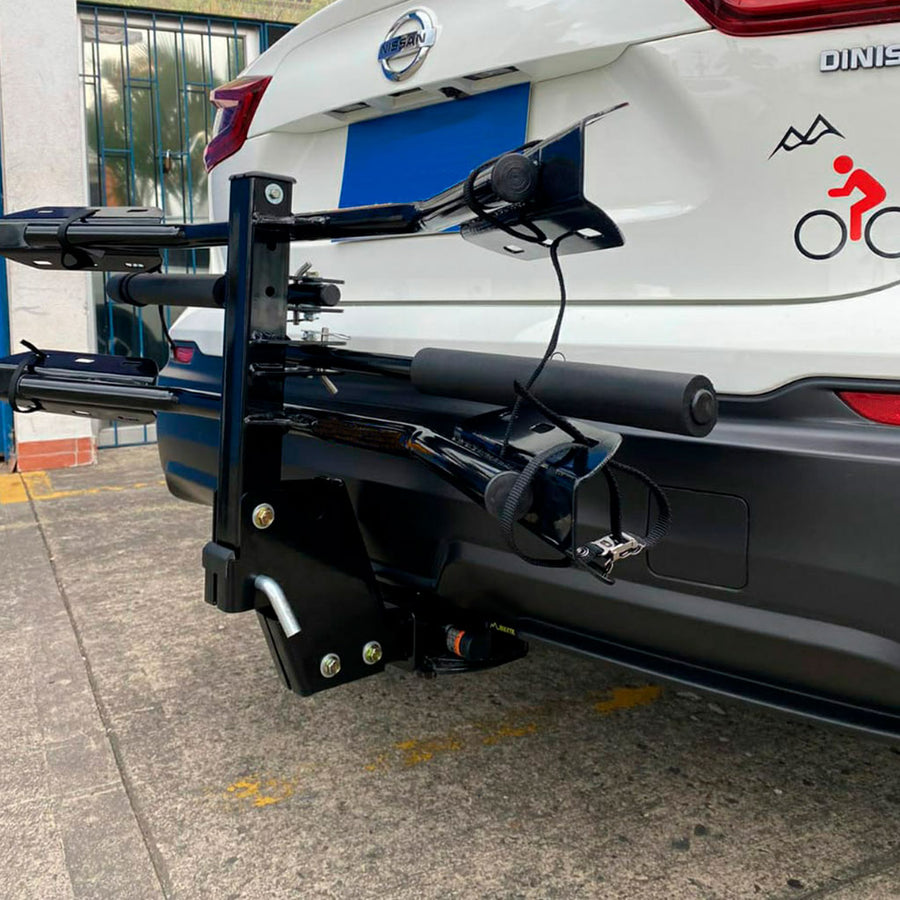 Portabicicleta para carro de plataforma para 2 bicis Genesis Power MAX