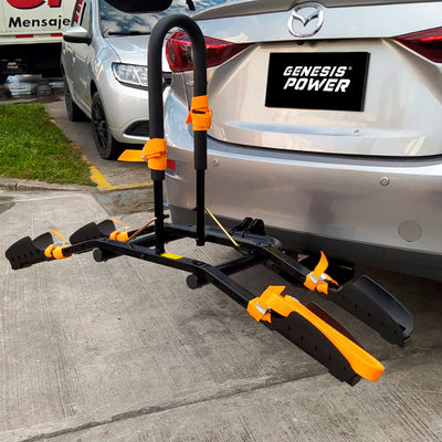 Portabicicletas para carro X2 Bicis Genesis Power AIR tipo en plataforma
