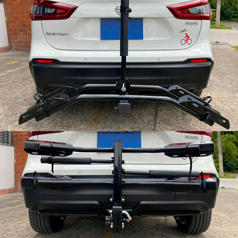 Portabicicleta para carro de plataforma para 2 bicis Genesis Power MAX